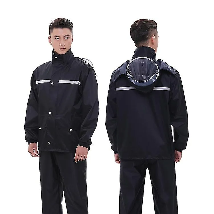 2022 Durable Polyester Waterproof Rain Wear Coat Men's Rain Jacket Trouser Rain Suit