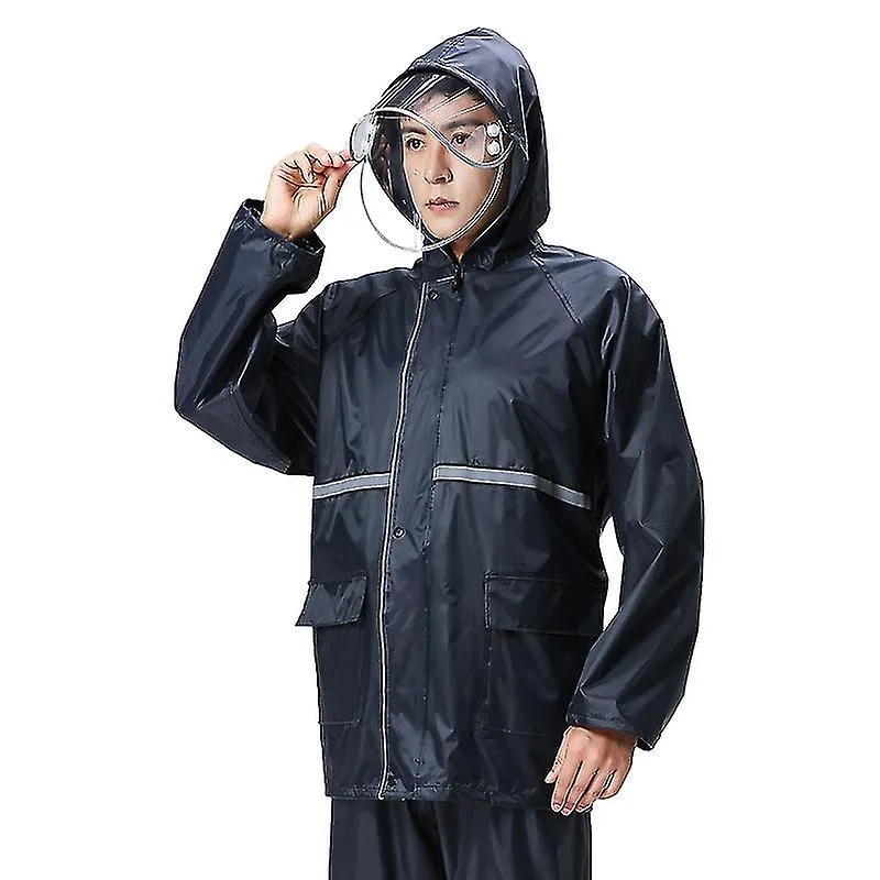 2022 Durable Polyester Waterproof Rain Wear Coat Men's Rain Jacket Trouser Rain Suit