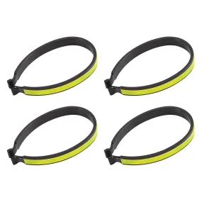 2Pair Bike Trouser Clips Bike Trouser Clips with Reflective Bands for Night Rides