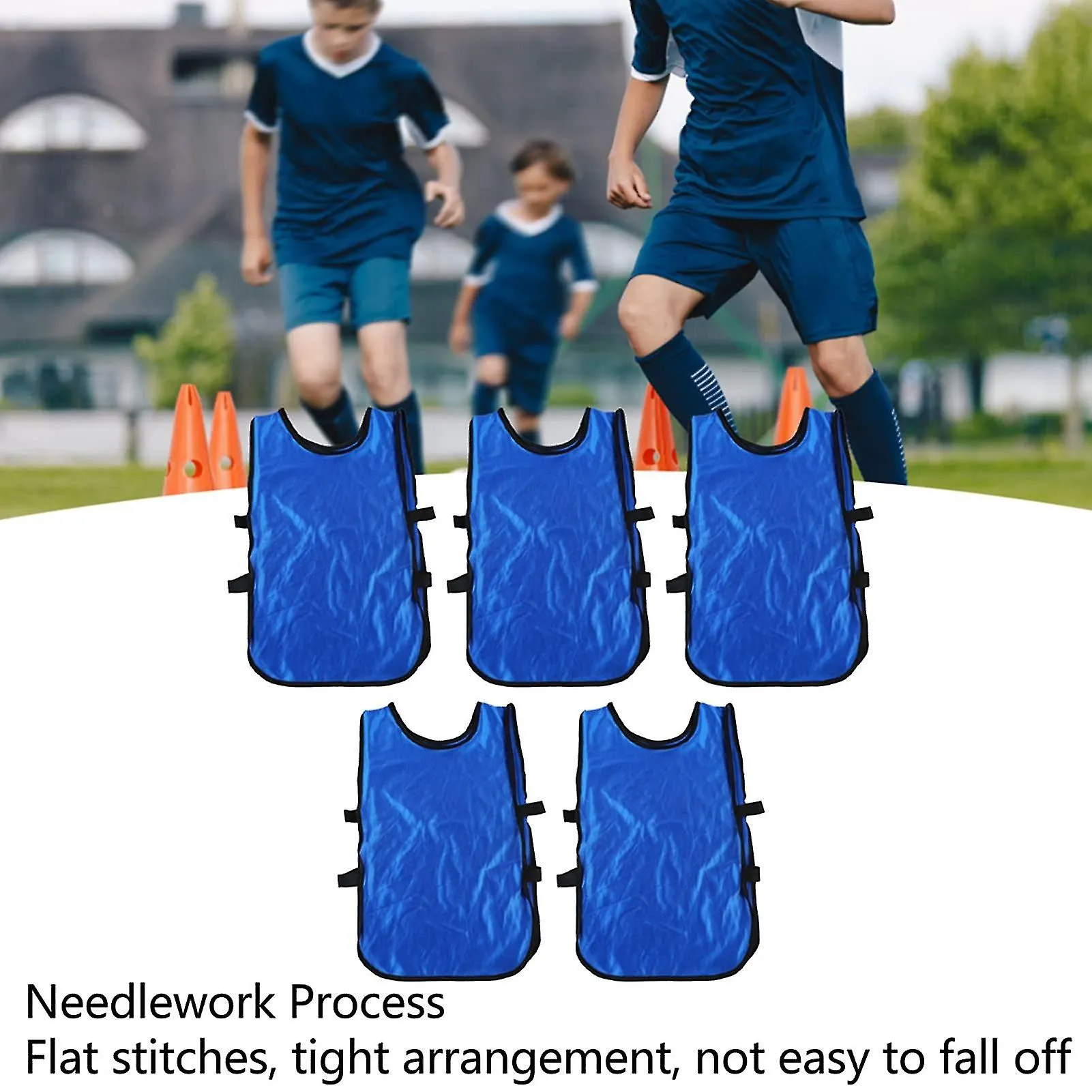 5pcs Pinnies Scrimmage Vests Team Practice Jersey Child Youth Teen Kids Scrimmage Vest Soccer Pinnies Youth Team