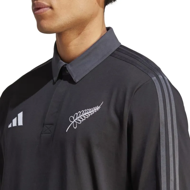 Adidas All Blacks RWC Heritage Long Sleeve Polo Shirt