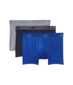 adidas Athletic Fit Microfiber Trunk Underwear 3-Pack