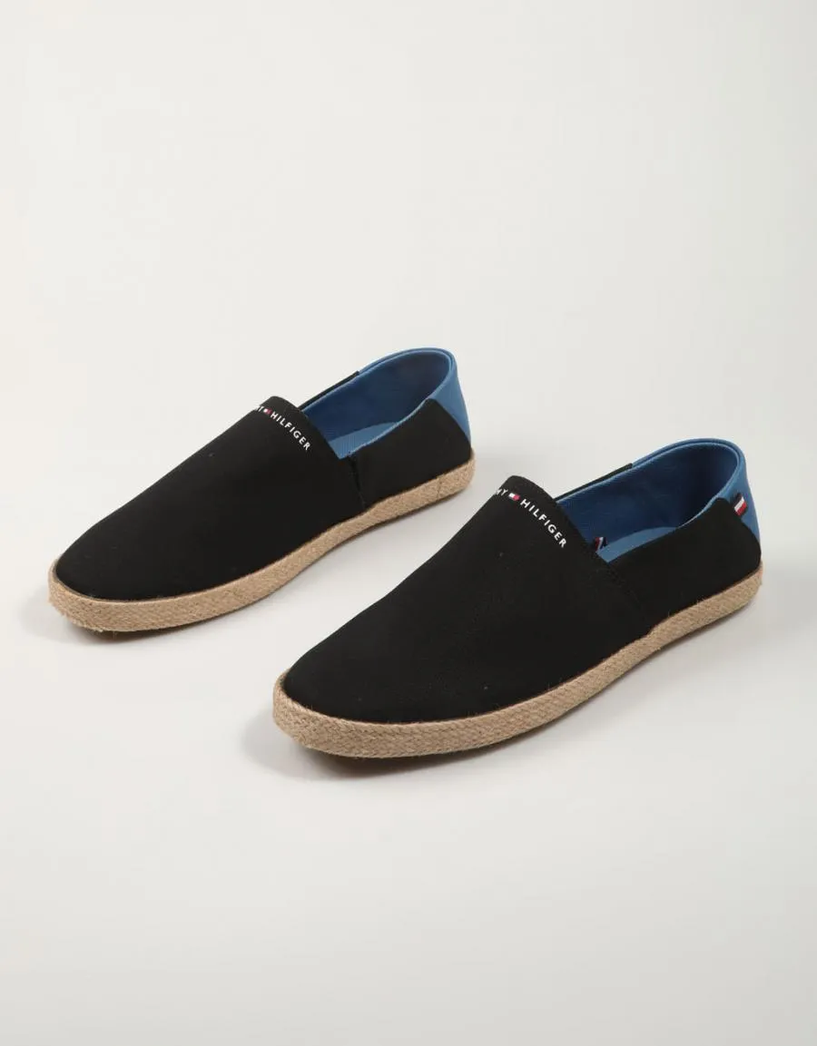  alparcatas TOMMY HILFIGER Hilfiger Espadrille Core Textile en Preto 84205