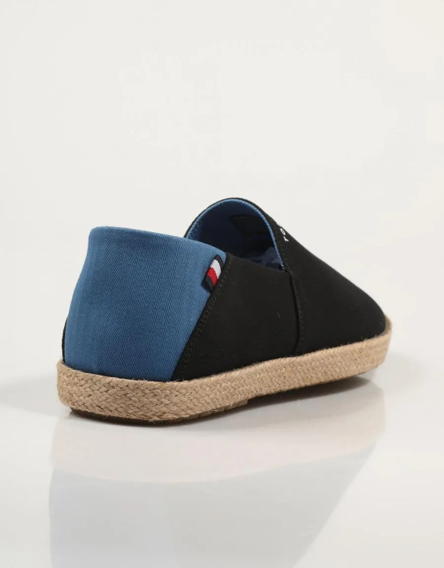  alparcatas TOMMY HILFIGER Hilfiger Espadrille Core Textile en Preto 84205