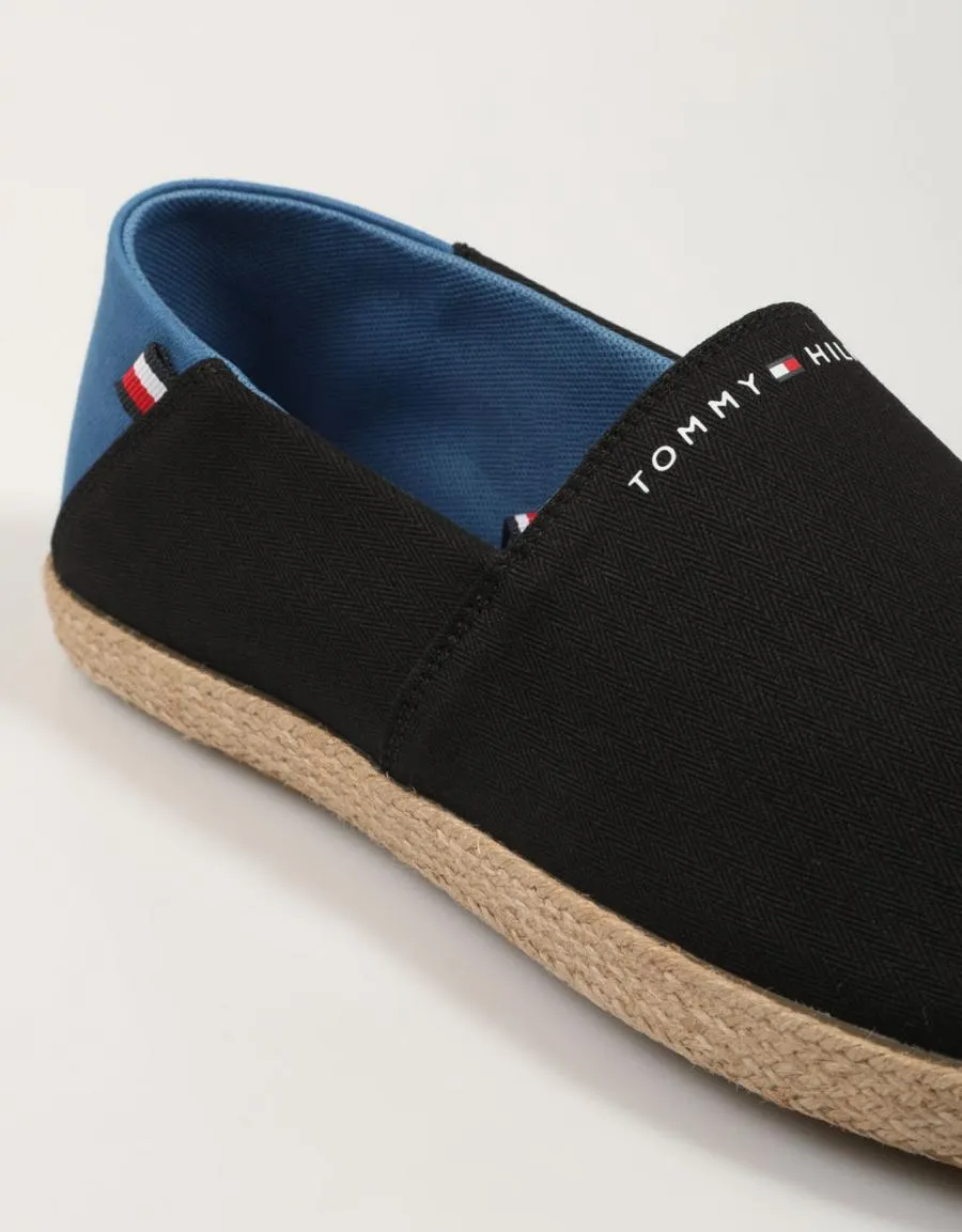  alparcatas TOMMY HILFIGER Hilfiger Espadrille Core Textile en Preto 84205