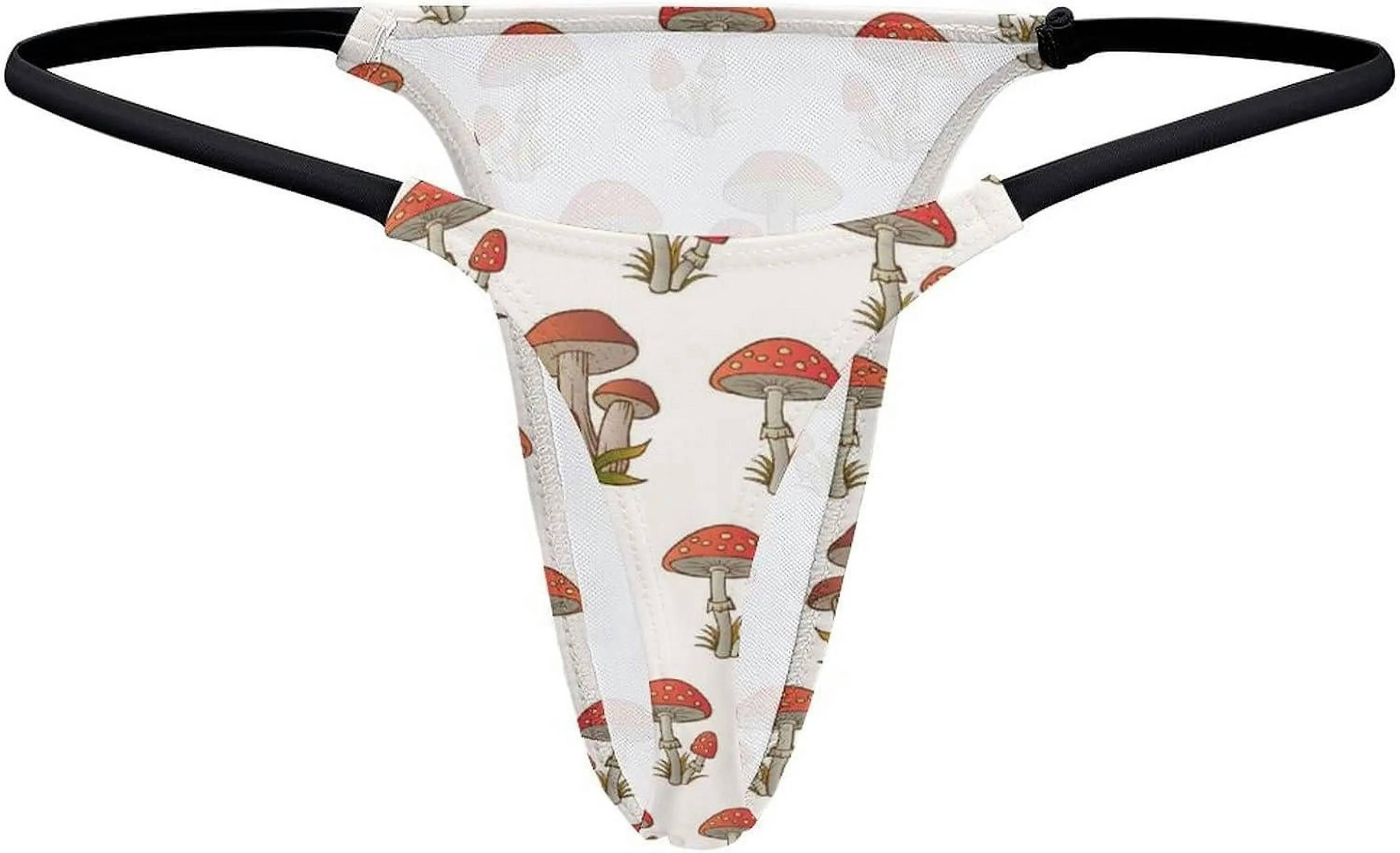 Amanita Red Mushroom G-String Thongs Women's T-Back Underwear Panty-WE449