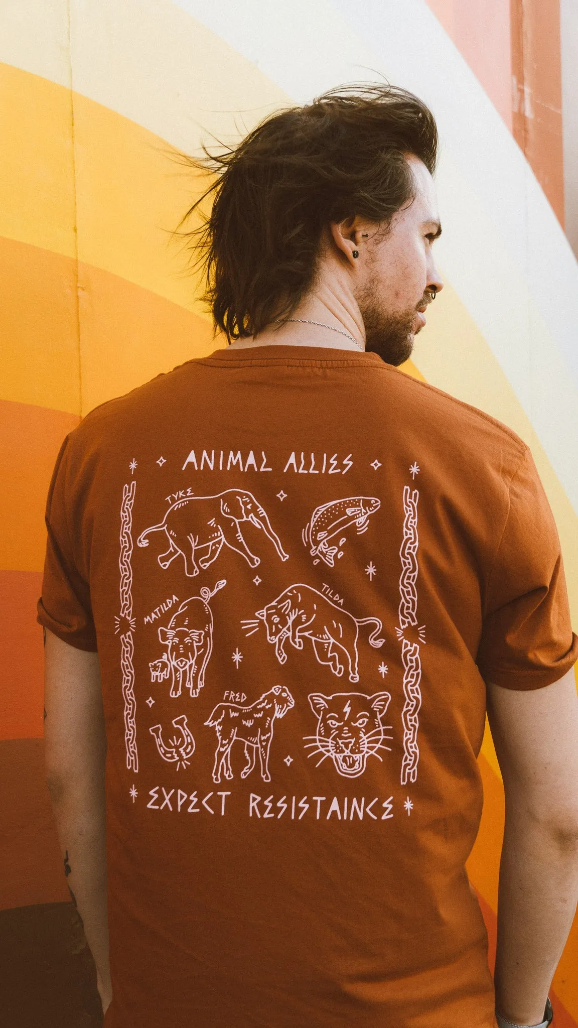 Animal Allies Burnt Orange T-Shirt