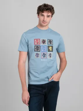 Ben Sherman W76151 Shroom Art Tee Shirt Citadel