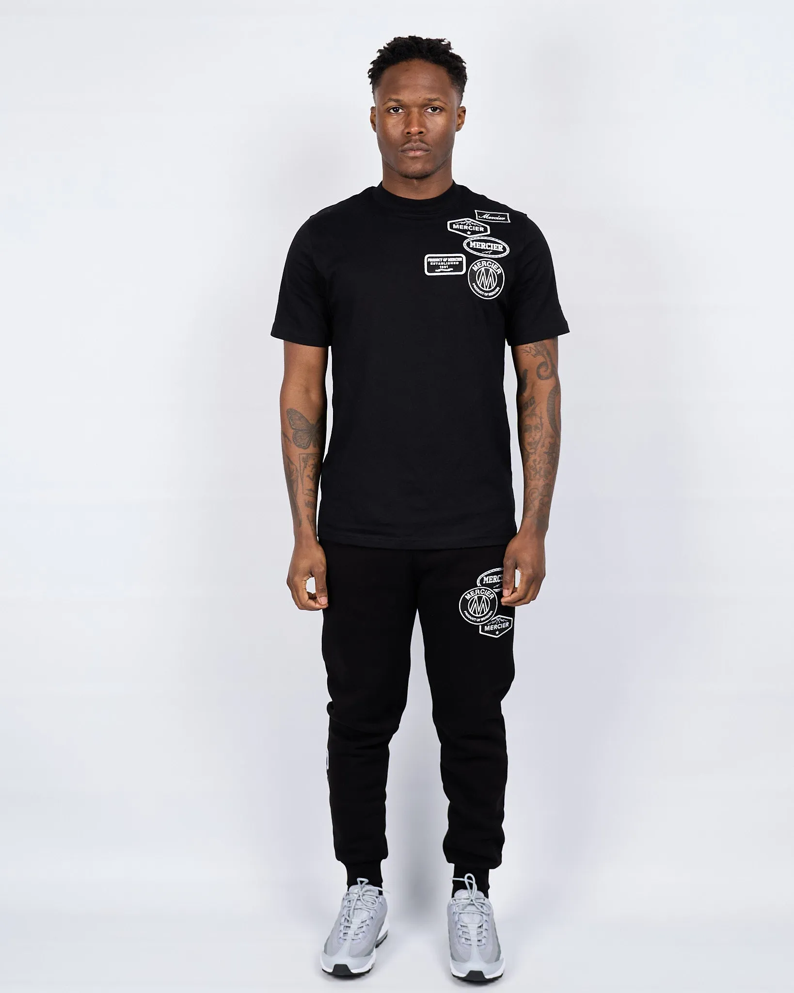 Black Mono Badge Mercier Tshirt