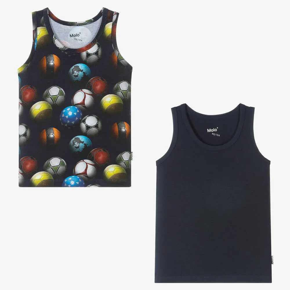 Boys Cotton Vests (2 Pack)