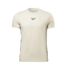 Camiseta de trainning Reebok Identity Tape M Beige