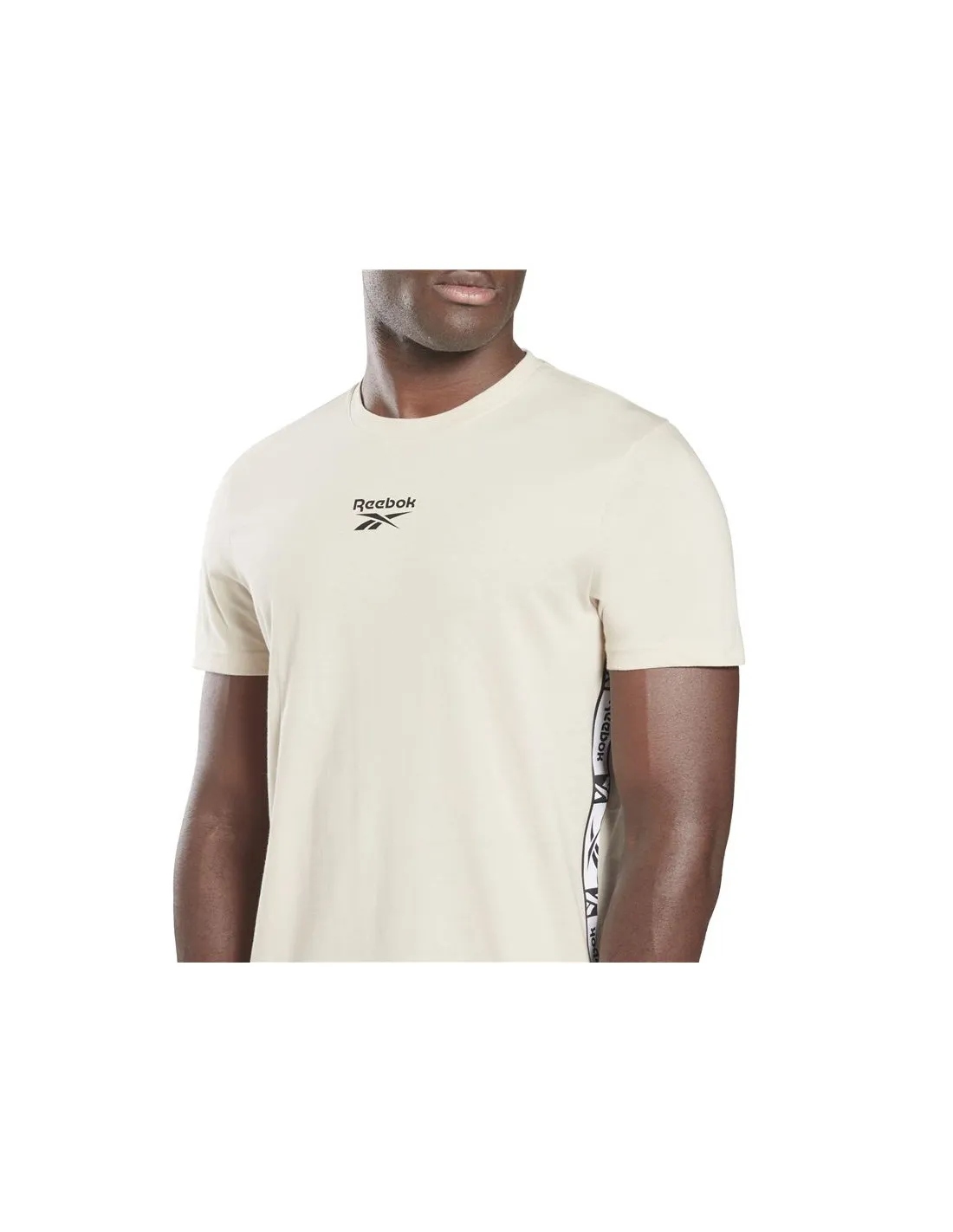 Camiseta de trainning Reebok Identity Tape M Beige