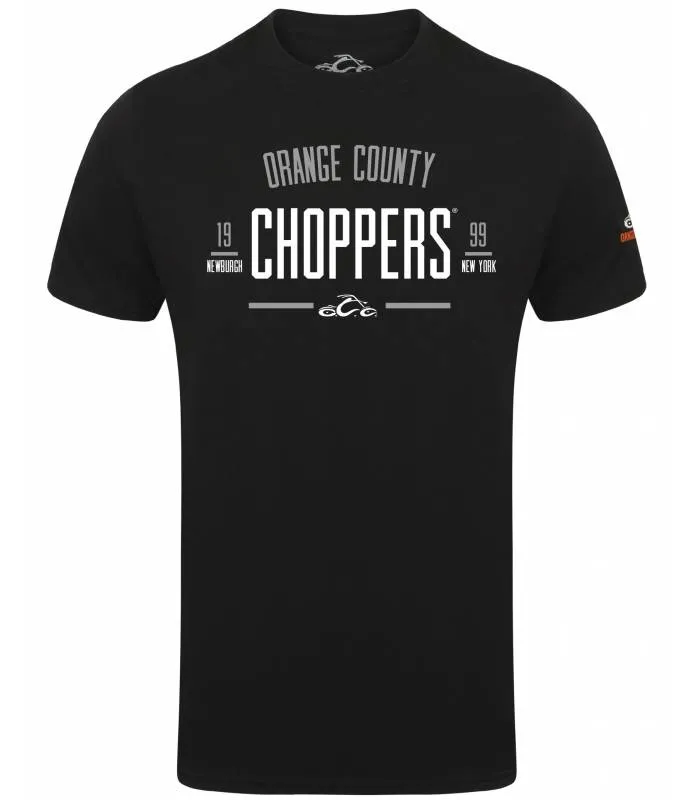 Camiseta Orange County Choppers Tshirt College script black OCCTS05402