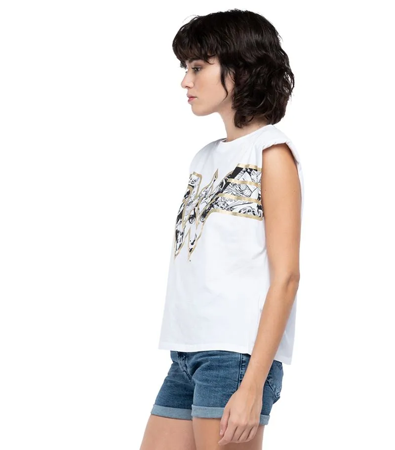 Camiseta Para Mujer Tshirt Replay 50910