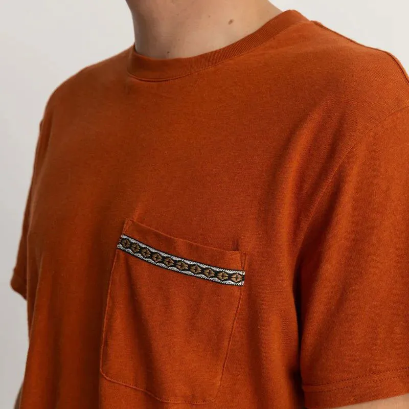 Camiseta Rhythm: Linen SS Tshirt (Burnt Clay)