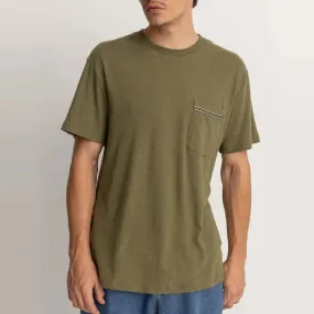 Camiseta Rhythm: Linen SS Tshirt (Olive)