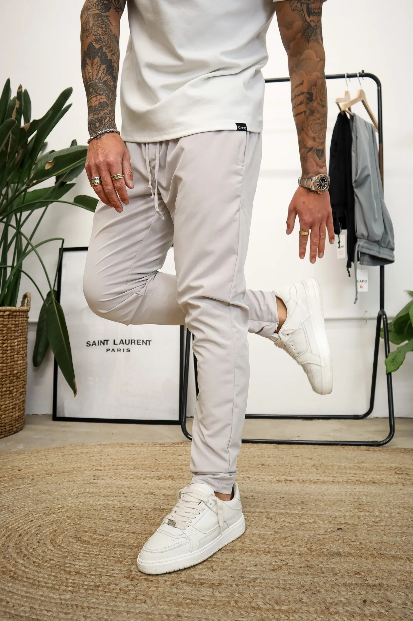 Capo HYBRID SMART Trouser - Stone