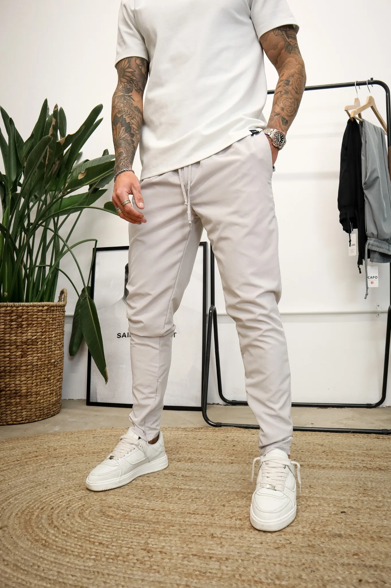 Capo HYBRID SMART Trouser - Stone