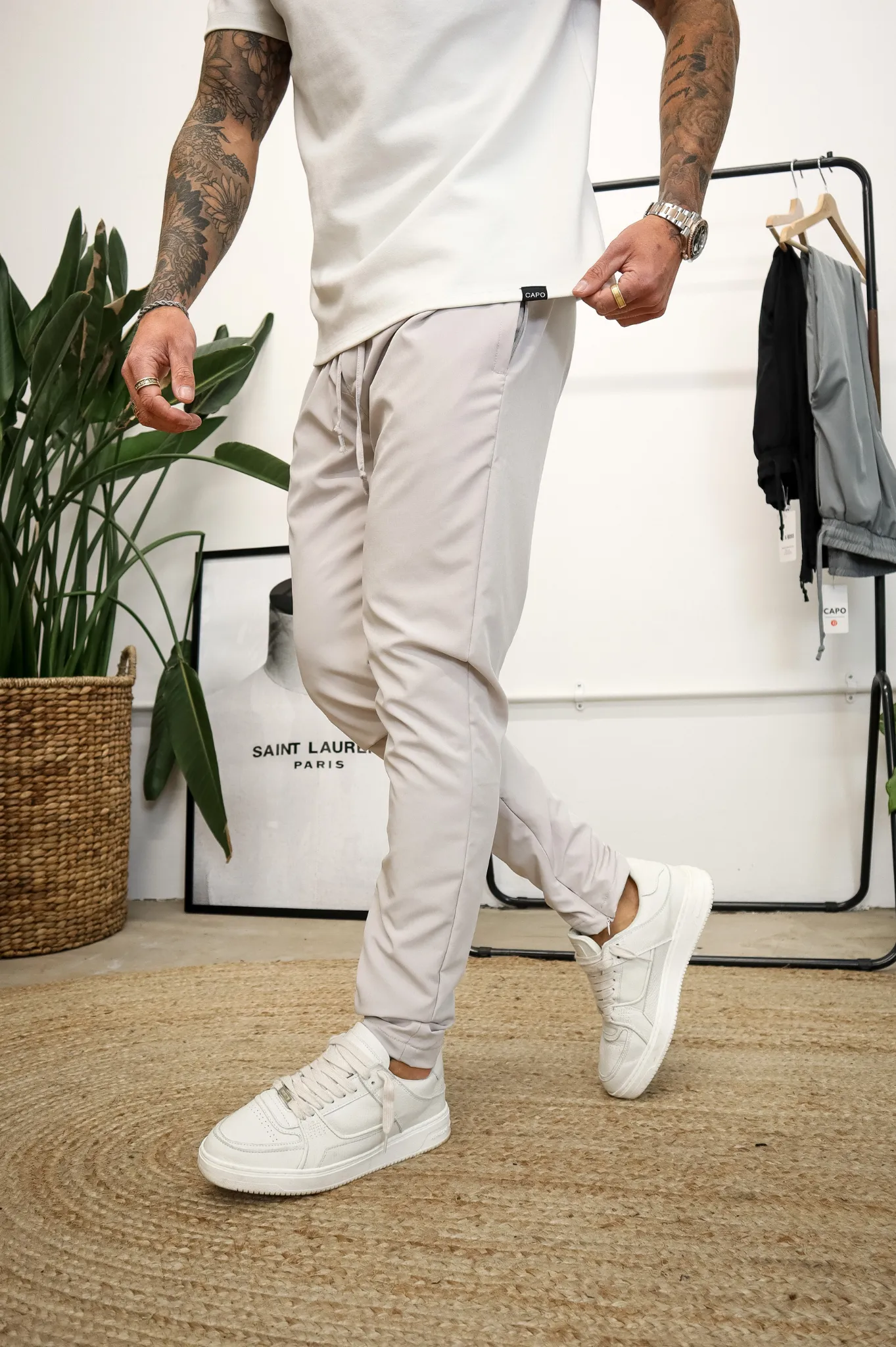 Capo HYBRID SMART Trouser - Stone