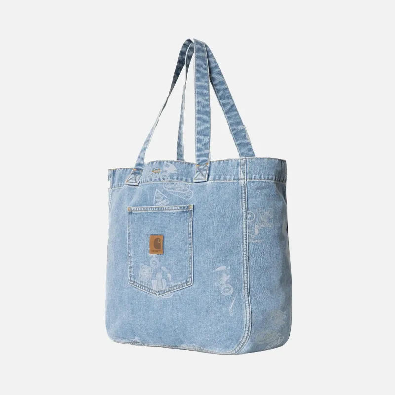 Carhartt WIP Stamp Tote Bag Denim I033740.2LN.35