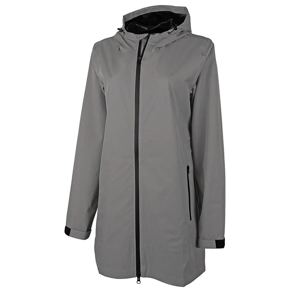 Charles River Women's Grey Atlantic Rain Shell Jacket