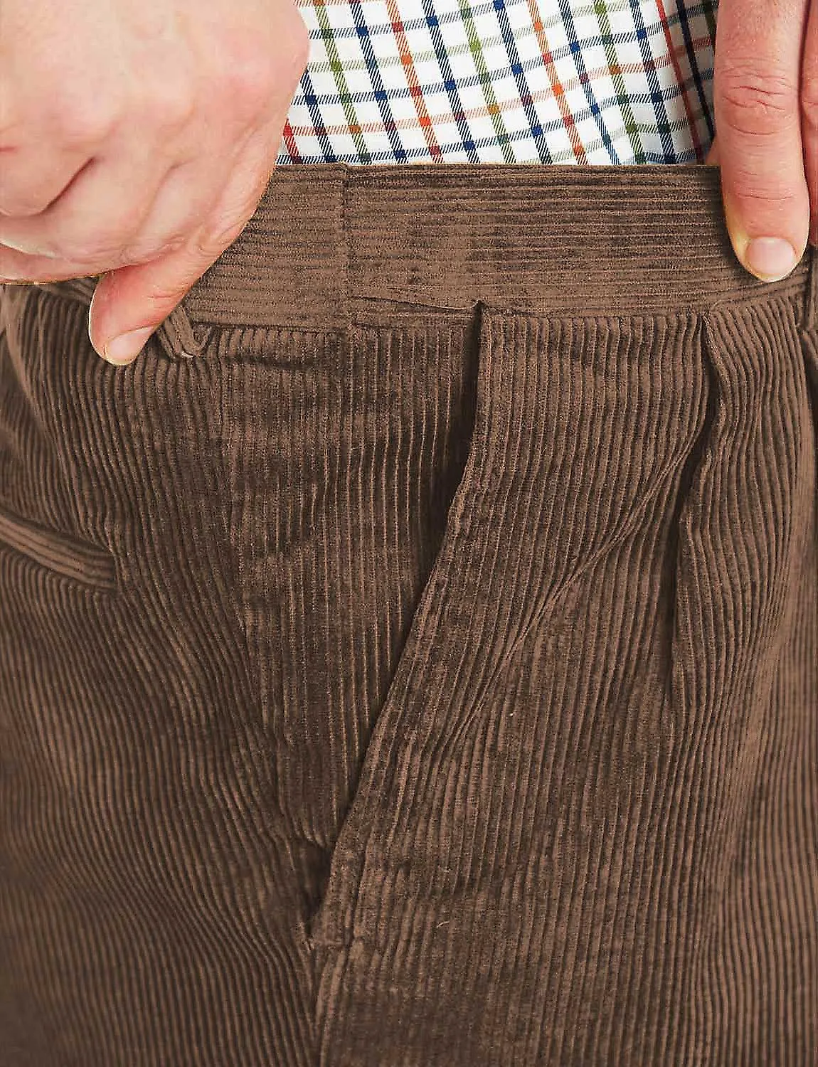 Chums | Mens | Cotton Corduroy Trouser | Stylish & Comfortable Hidden Extra Waistband Pants for Men