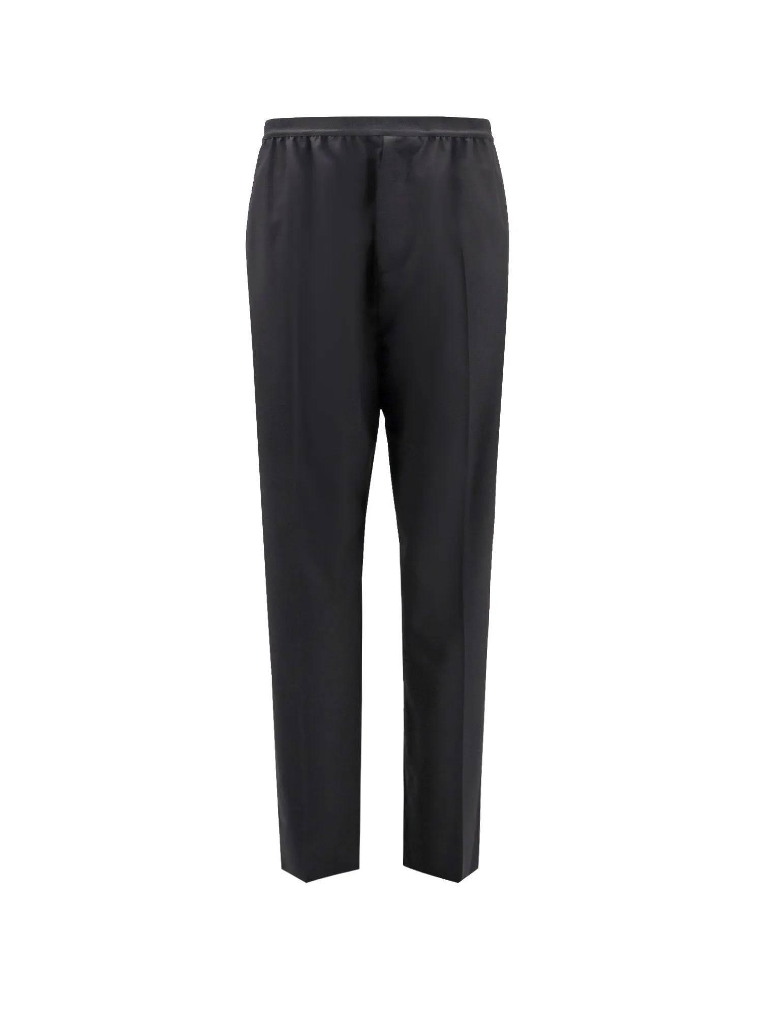 Cotton trouser with logoed band