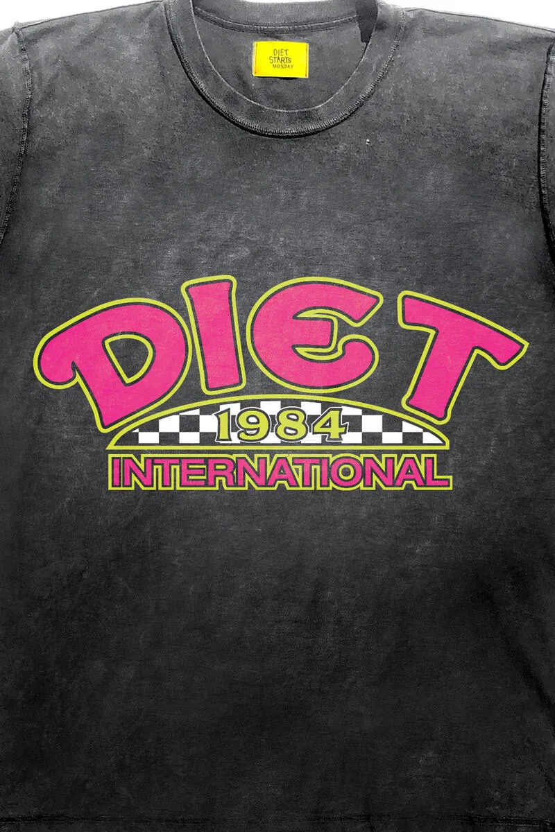 Diet Monday Tee (Vintage Black/Pink)