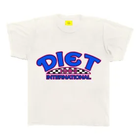 Diet Starts Monday International Diet T-Shirt - Antique White/Blue