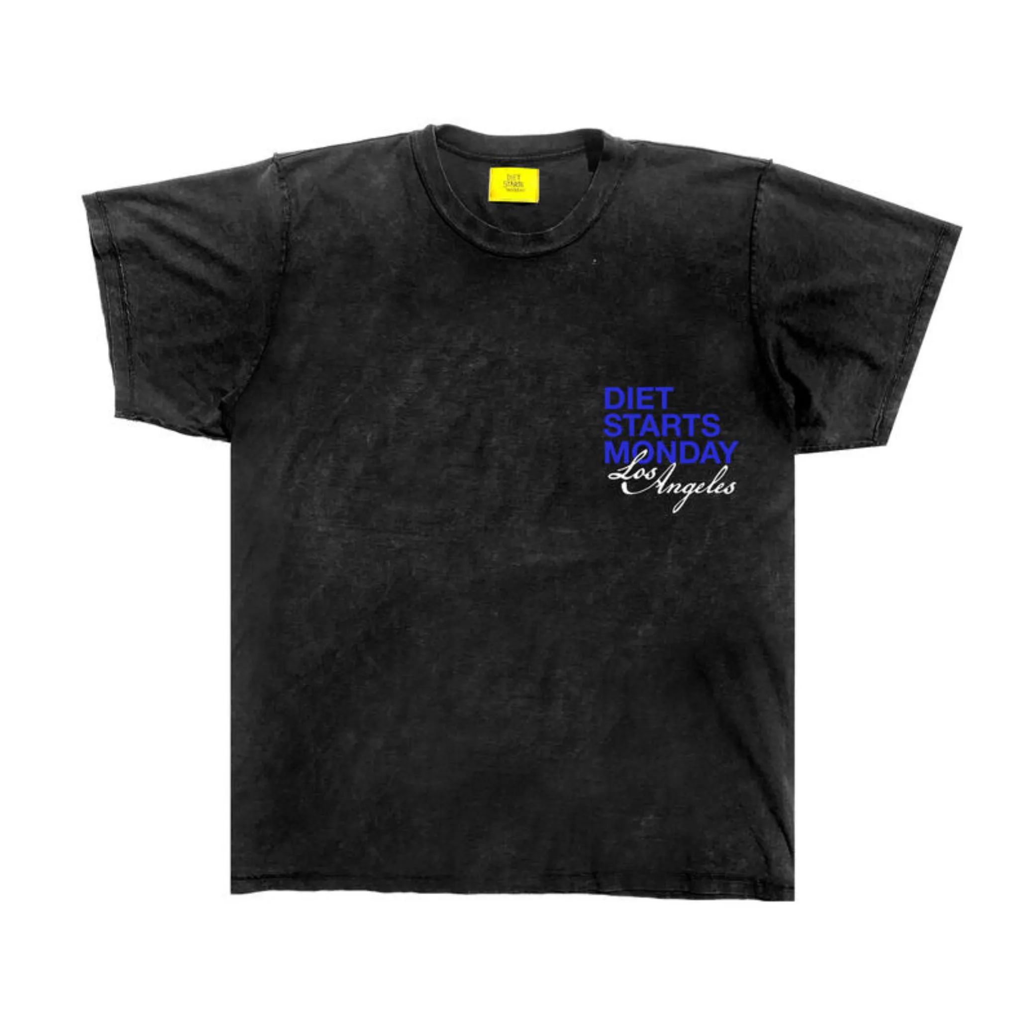 Diet Starts Monday LA T-shirt (Vintage Black/Blue)