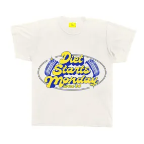 Diet Starts Monday T-Shirt in Antique White