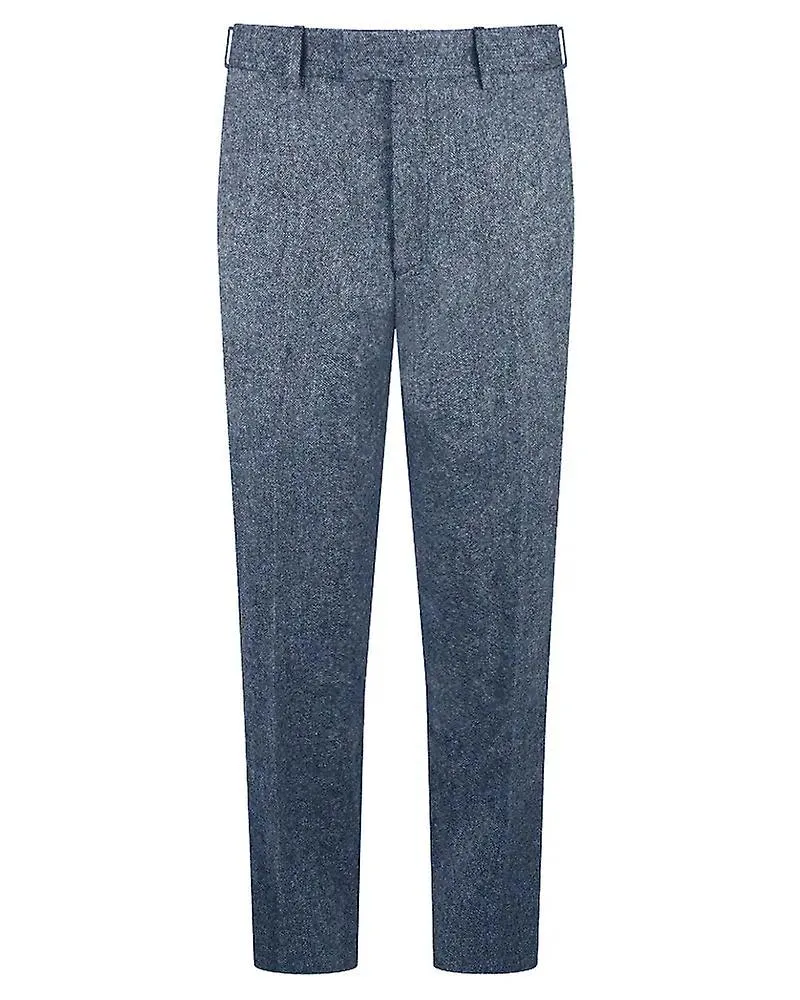 Donegal tweed suit trouser - light blue