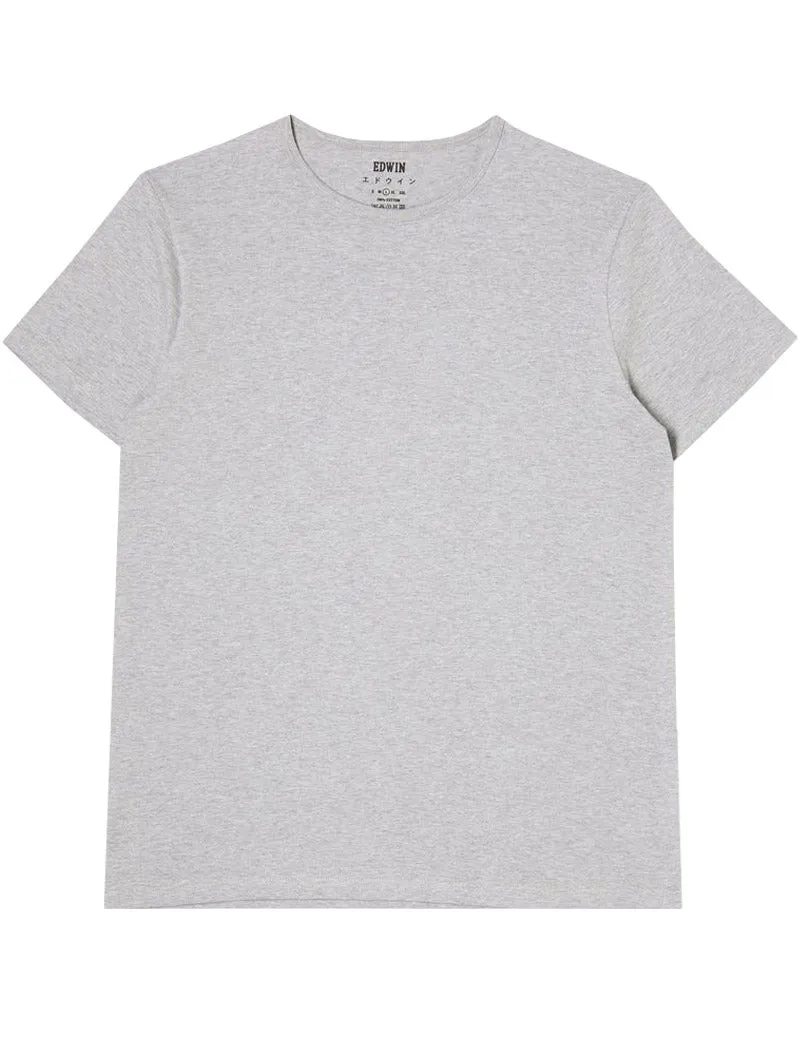 Edwin Double Pack Short Sleeve T-Shirts Grey