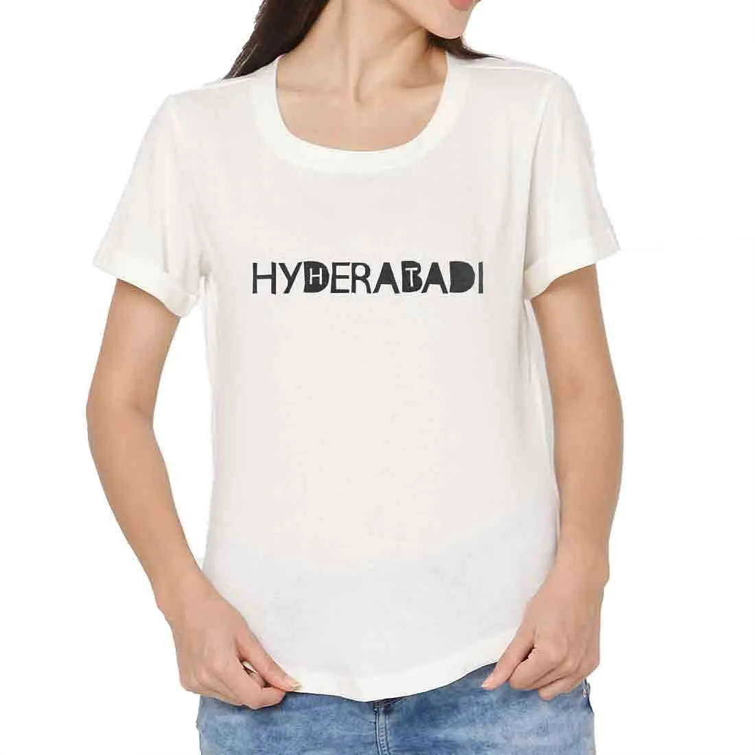 Funny T shirts For Women Hyderabad City  - Hot Hydrabadi