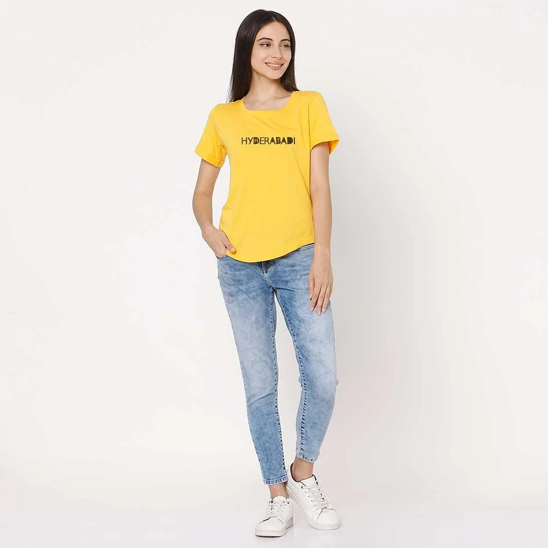 Funny T shirts For Women Hyderabad City  - Hot Hydrabadi