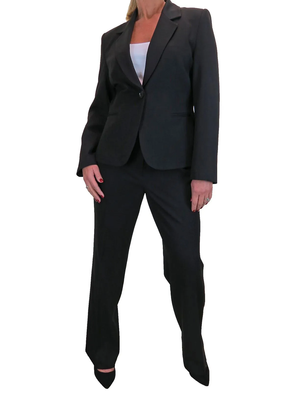 icecoolfashion Women's Smart Trouser Suit Business Office Suit