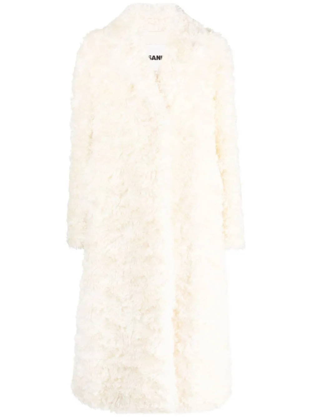 JIL SANDER Luxurious Faux-Fur Jacket with Notched Lapels for Women