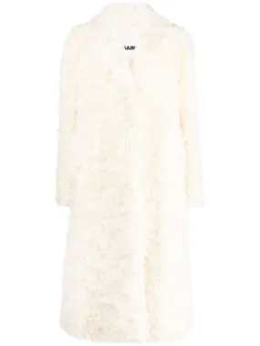 JIL SANDER Luxurious Faux-Fur Jacket with Notched Lapels for Women