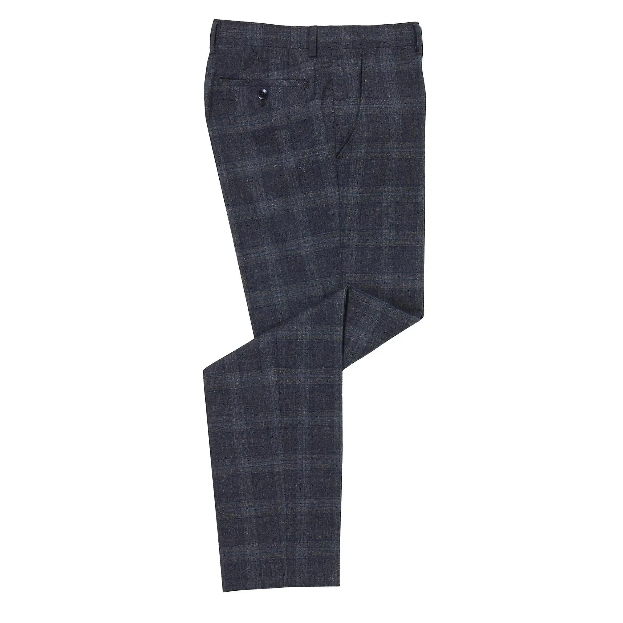 Larenzo check suit trouser - dark grey