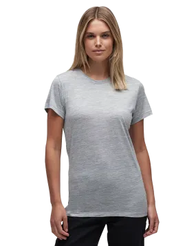 Le Bent Women's Ultralight Short Sleeve Tee - Heather Grey | Shop Shirts & Tops at Trojan Wake Ski Snow & Snow Skier