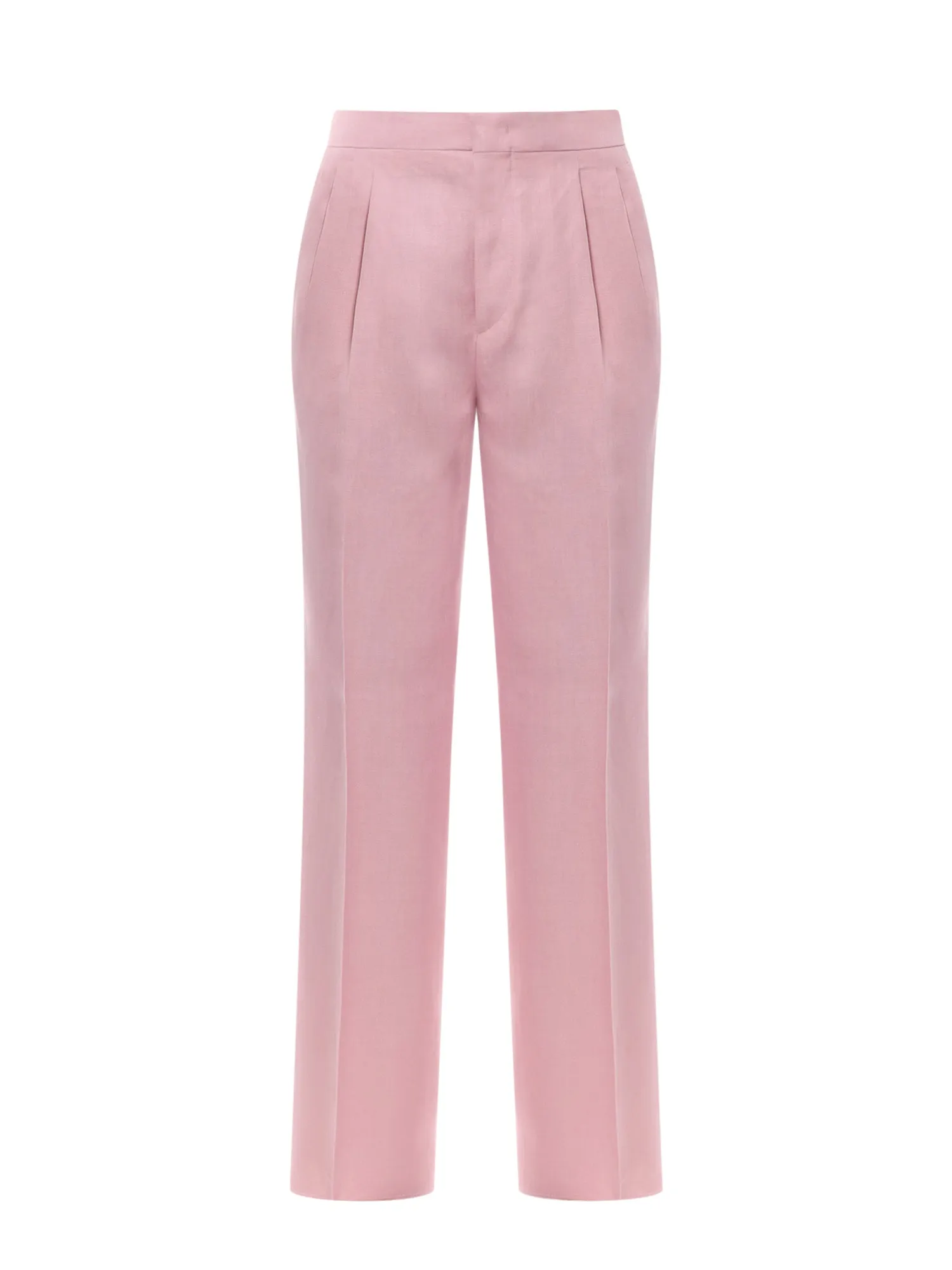 Linen trouser with frontal pinces