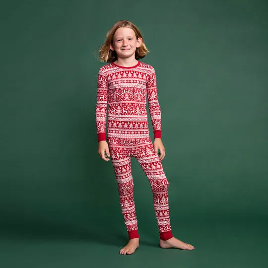 Little Sleepies Reindeer Cheer Two-Piece Pajama Set