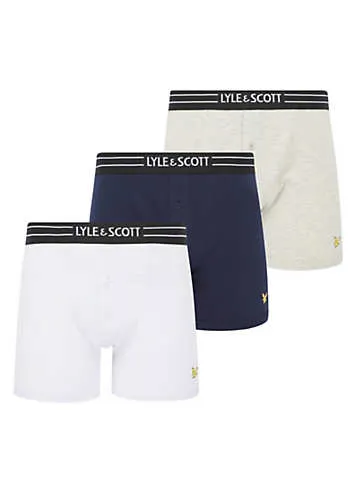 Lyle & Scott Lounge Lewis Pack of 3 Underwear Trunks | Grattan