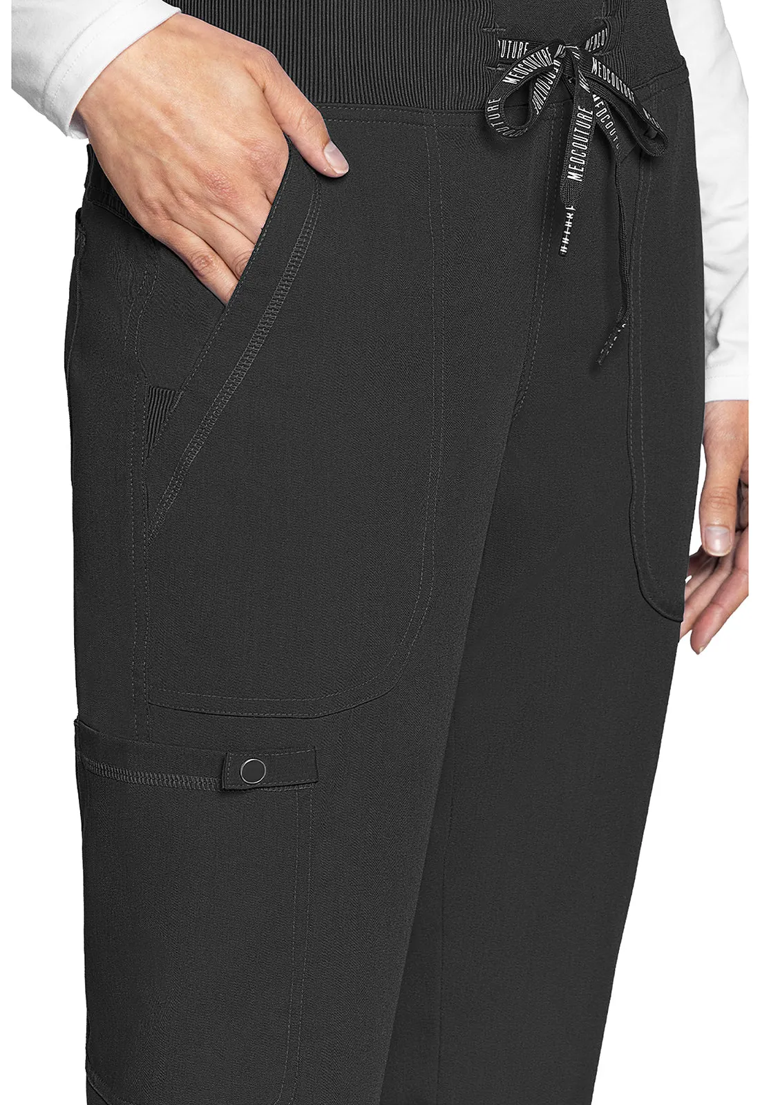 Med Couture Touch Jogger Yoga Pant in Black