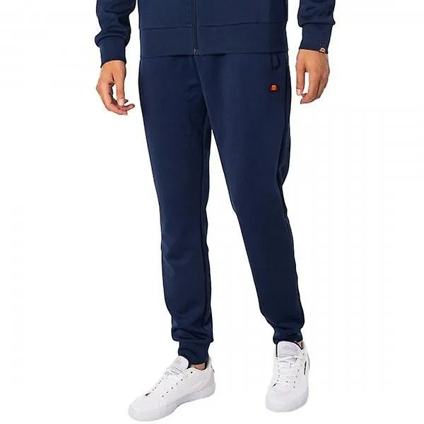 Men's Ellesse Varsio Track Bottoms Navy 