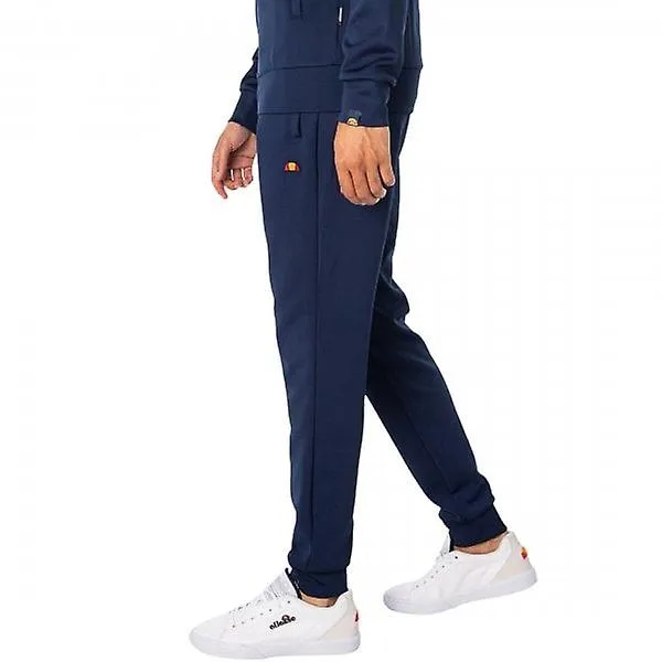 Men's Ellesse Varsio Track Bottoms Navy 