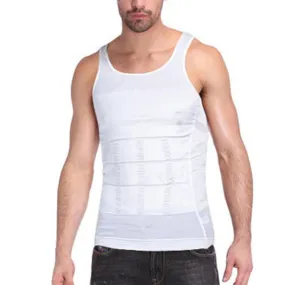 Mens Compression Vest Tank Tops Waist Trainer Body Shaper Undershirt