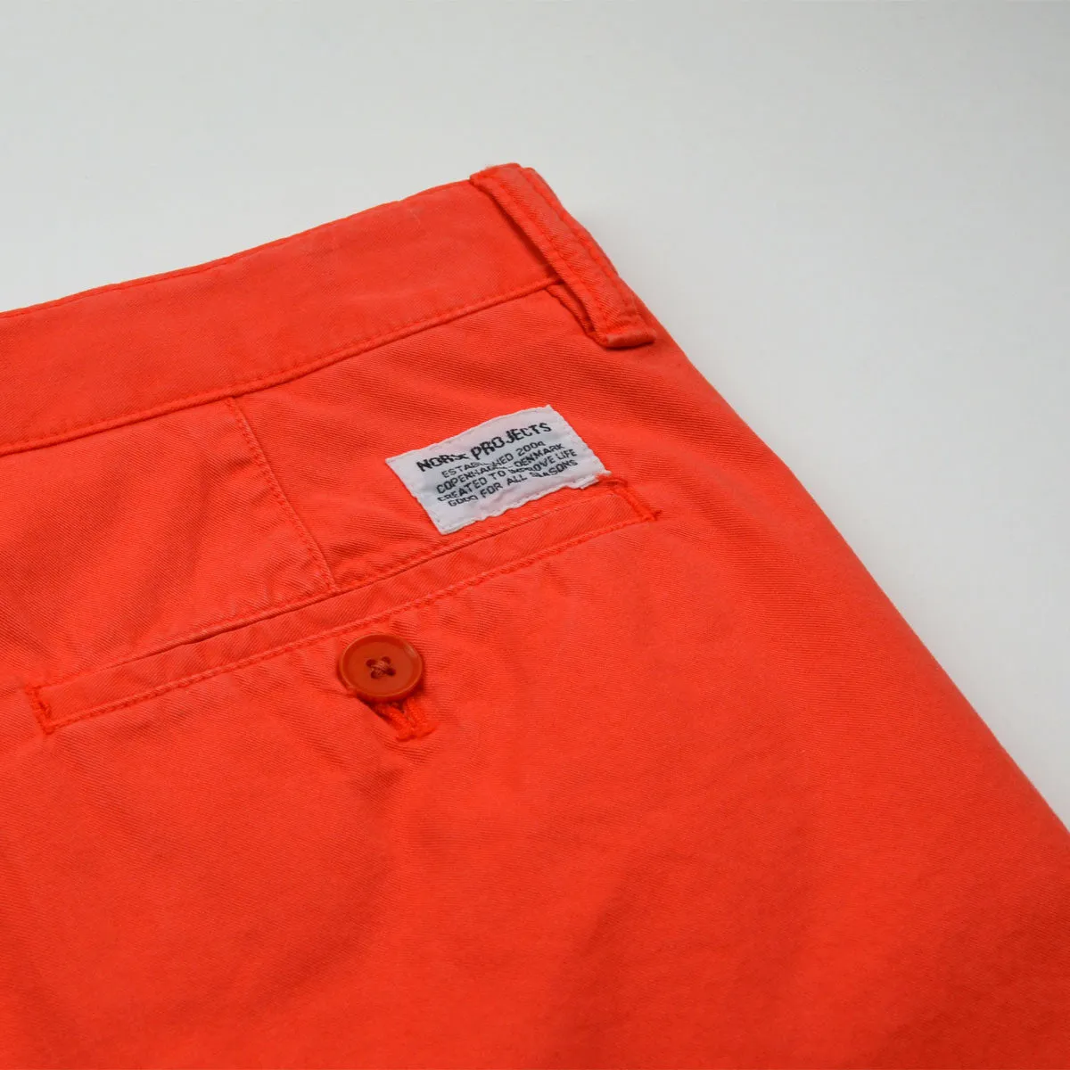 Norse Projects - Aros Light Twill Shorts - Blood Orange