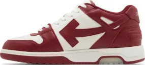 OFF-WHITE Out Of Office OOO Low Tops Burgundy White (PRELOVED)