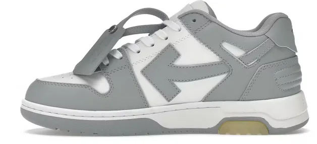 OFF-WHITE Out Of Office OOO Low Tops Grey White